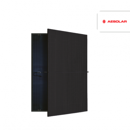 AE SOLAR - PANNEAU 500W BLACK Bi-verre Bifacial TOPCON